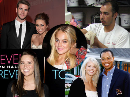 Bristol Palin, Remegio "Remy" Gonzalez, Miley Cyrus, Liam Hemsworth, Tiger Woods, Elin Nordegren, Lindsay Lohan Bristol Palin, Remegio "Remy" Gonzalez, Miley Cyrus, Liam Hemsworth, Tiger Woods, Elin Nordegren, Lindsay Lohan